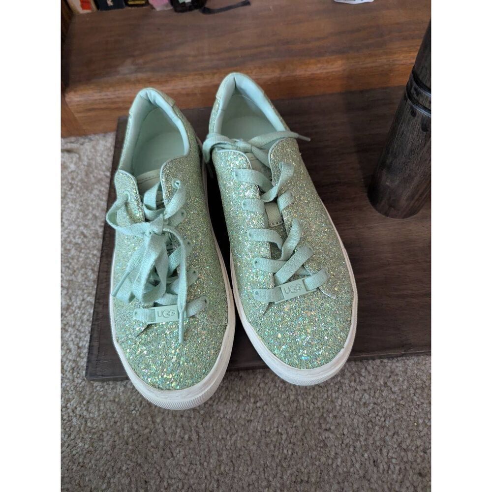 UGG Shoes Women's Size 5 Zilo Chunky Glitter Green Sneaker